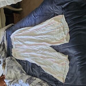 L Wide leg pant yoga pant pink rose nwt